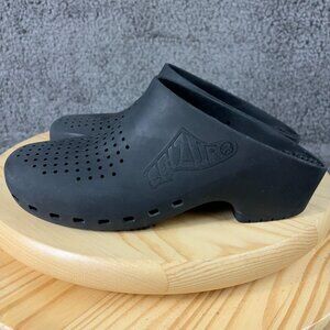 Calzuro Clogs Bihos Padova Women Sz 9.5 Black Slip On Comfort Shoe Made in Italy